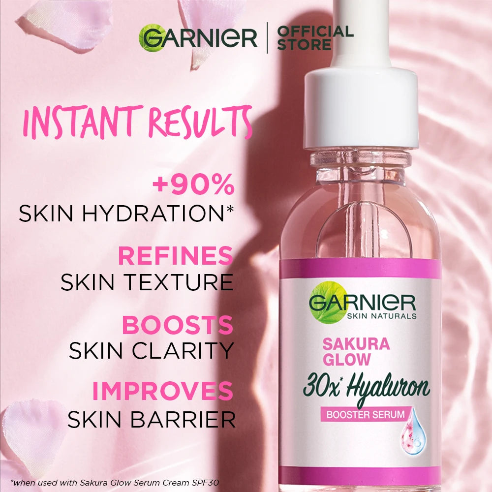 GARN Nier Serum Sakura Glow 30x Hyaluronic Booster Moisturizing Serum 30ml Firming skin Facial Care Serum