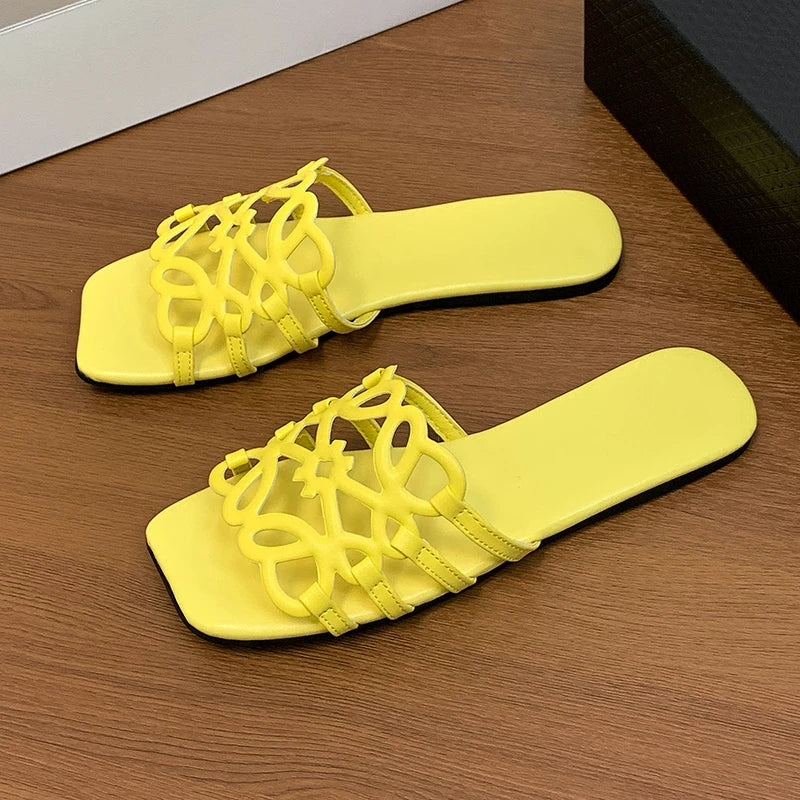 Women's Sandals Summer Slipper Ladies Slides Sandals Fashion Design Beach Flip Flops Flat Shoes Shoes for Women Slippers Zapatos
