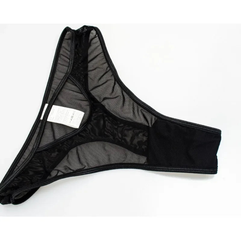 Sexy Lace Erotic Lingerie Women's Underwear Set Lace Mesh See-through 3-piece Set Sexy Babydoll Dress Suit with Stocking Garters