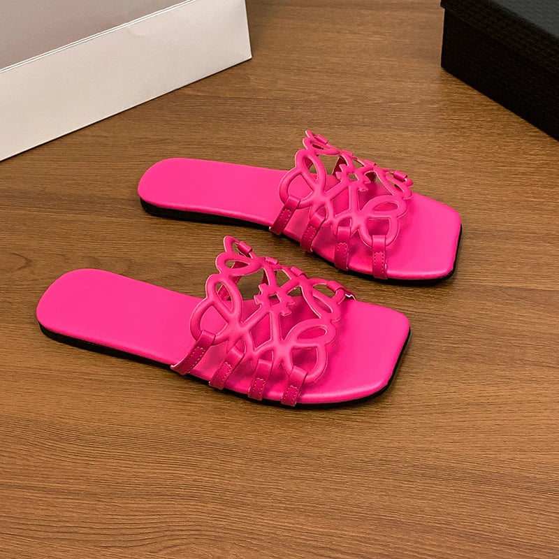 Women's Sandals Summer Slipper Ladies Slides Sandals Fashion Design Beach Flip Flops Flat Shoes Shoes for Women Slippers Zapatos