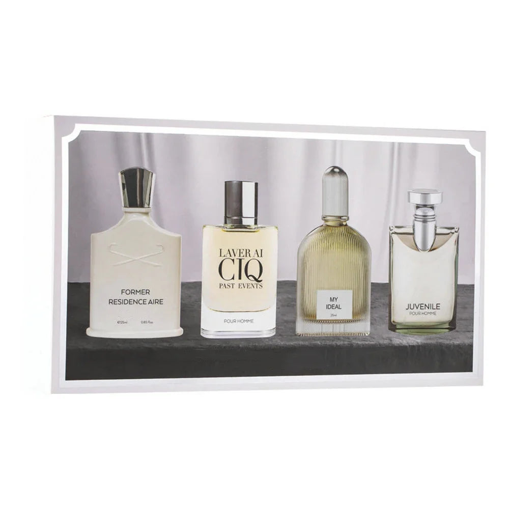 Men Perfume Gift Box 100ml Four Piece Set Lasting Fragrance Body Spray Plant Floral Scent Pheromone Cologne Perfumes Men's Gifts