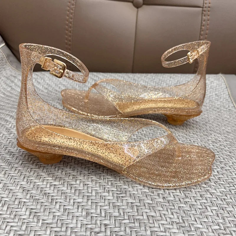 Women's Vacation Versatile Casual Sandals Adult Girls Roman Beach Shoes New Ladies Flat Bottomed Non-slip Flip Flops Single Shoe