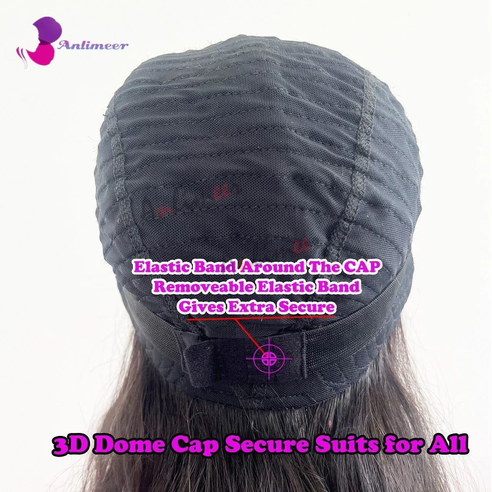 Glueless Full Lace Wigs Natural Wavy Dark Brown Human Hair HD Lace 13x6/360 Wigs With Natural Hairline 5x5 Silk Base Closure Wig