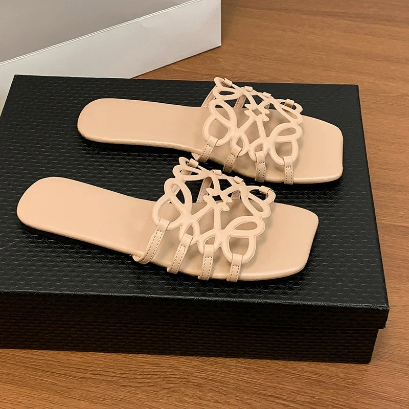 Women's Sandals Summer Slipper Ladies Slides Sandals Fashion Design Beach Flip Flops Flat Shoes Shoes for Women Slippers Zapatos