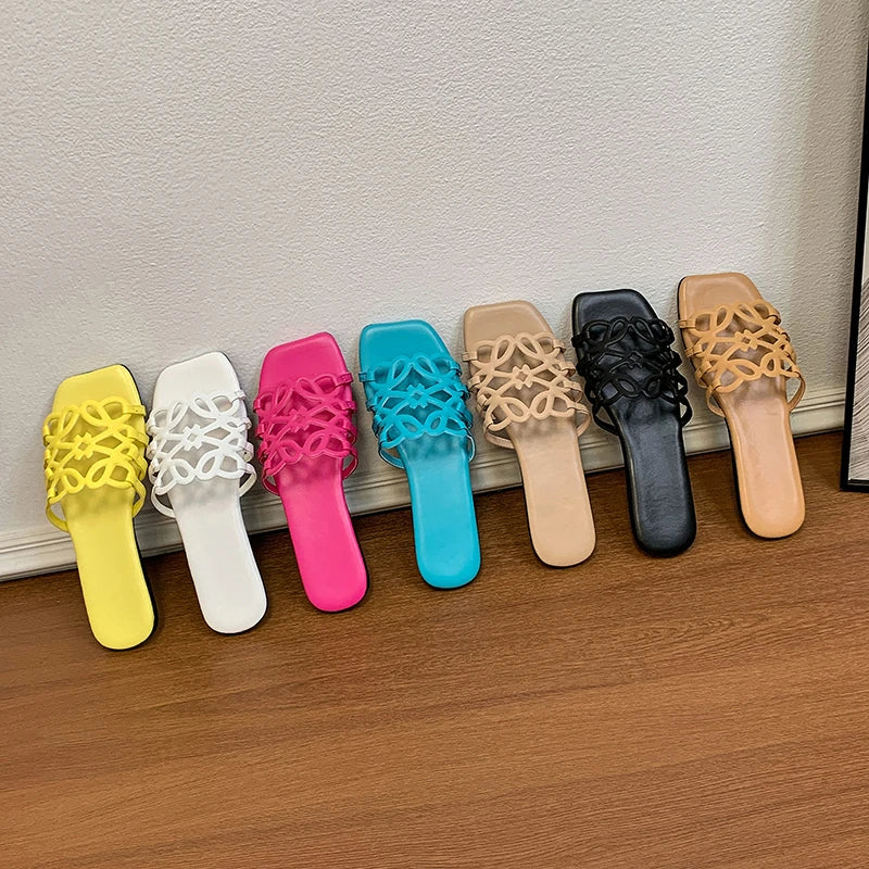 Women's Sandals Summer Slipper Ladies Slides Sandals Fashion Design Beach Flip Flops Flat Shoes Shoes for Women Slippers Zapatos