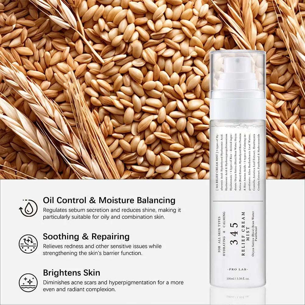 345 Skin Soothing Spray 18ml Hydrating Moisturizer Repair Reduce Redness Improve Dullness Gentle Refreshing Non Sticky Face Mist