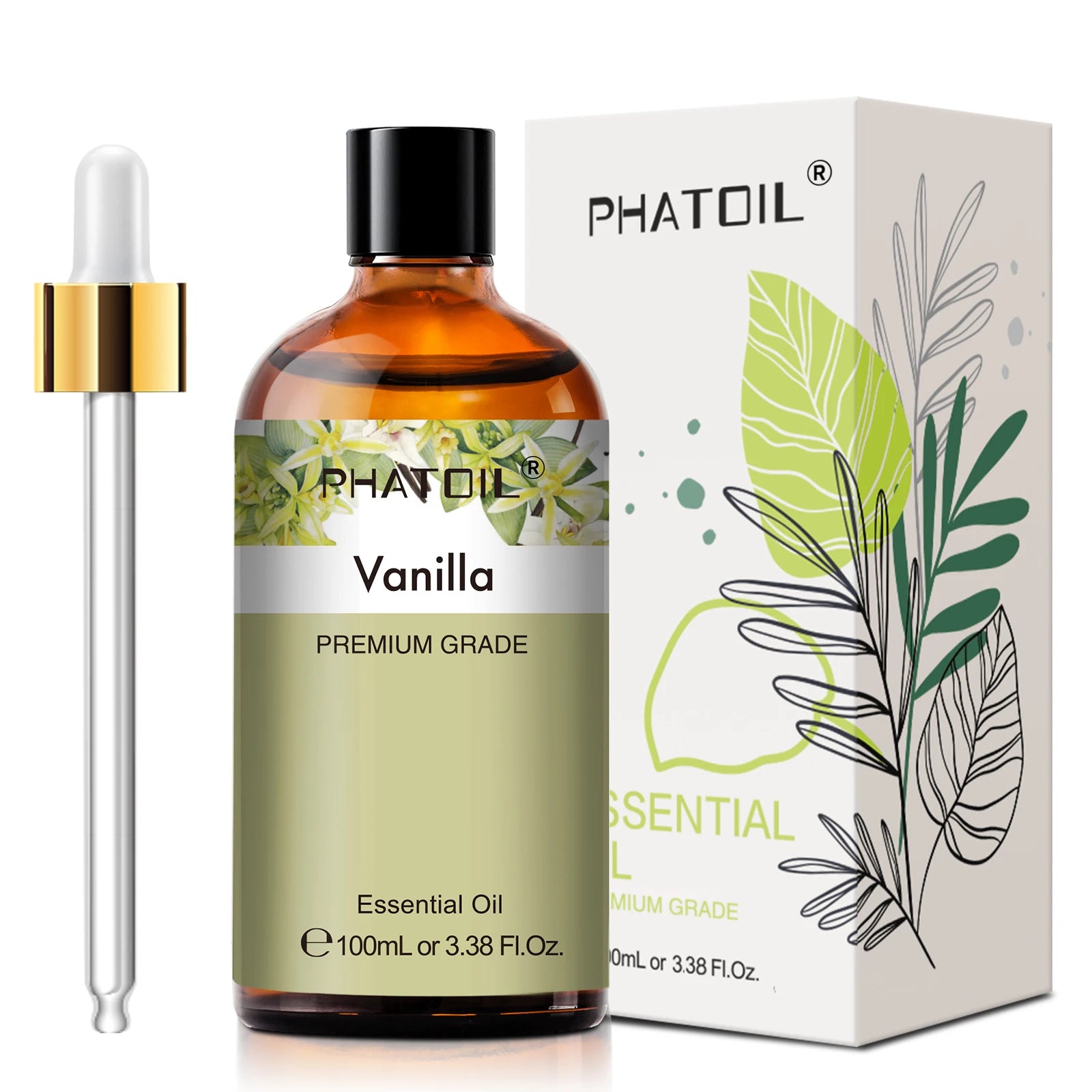 PHATOIL Aromatherapy Essential Oil For Skin Care,Diffuser,Massage & Candle Making-100ml Lavender Cinnamon Eucalyptus Aroma Oils