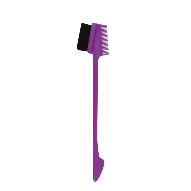 Beauty Edge Brush Comb Vendor Double Sided 3 In 1 Edge Control Brush for Baby Hair Salon Hair Comb Brushes Beauty Tools