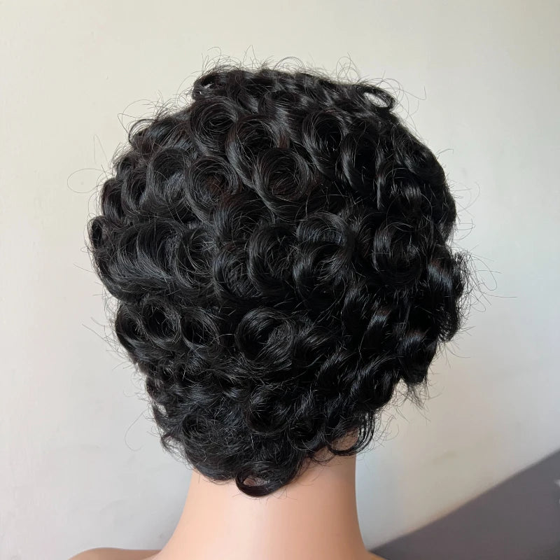 Premium Human Hair 13x4 Lace Frontal Wigs for Women 4inches Wavy Brazilian Remy Pre-Plucked Natural Hairline Ear To Ear Lace Wig