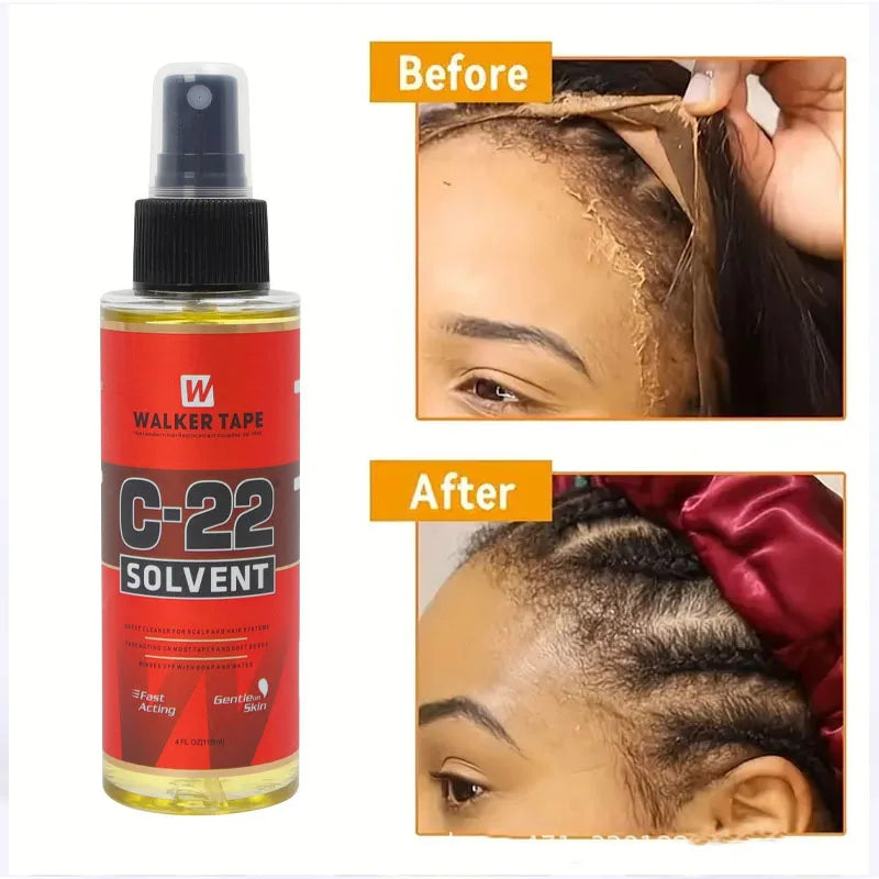 4 FL OZ 118ml Walker Tape C-22 Solvent Remover Great Cleaner For Scalp And Hair Systems Fast Acting on Most Tapes