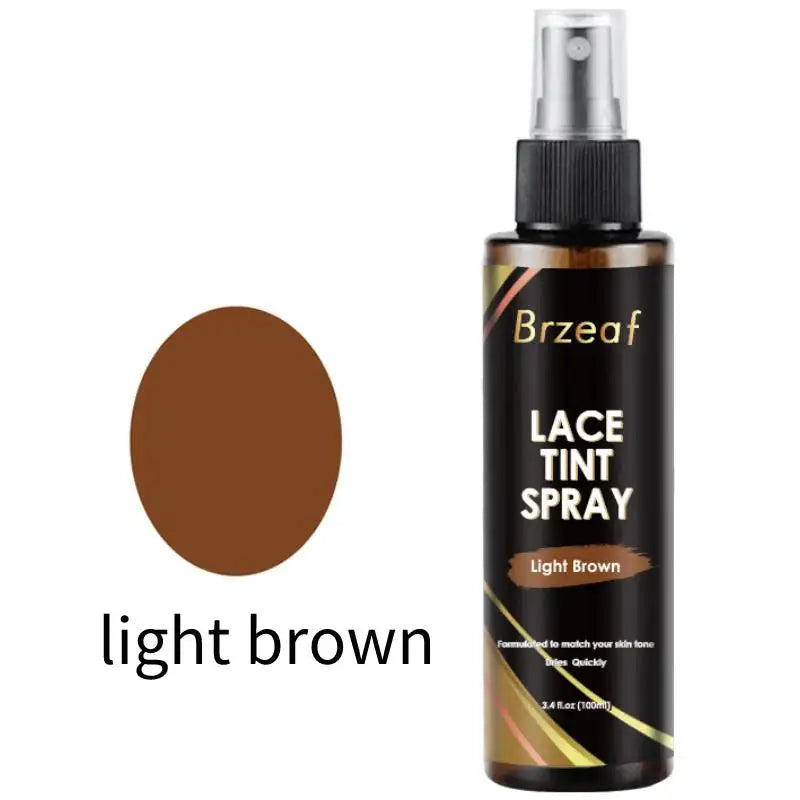 Lace Tint Spray Fast-Drying Lace Melting Hair Spray Wig Melting Spray Tinted Foams Long Lasting Lace Frontal Spray Complexion