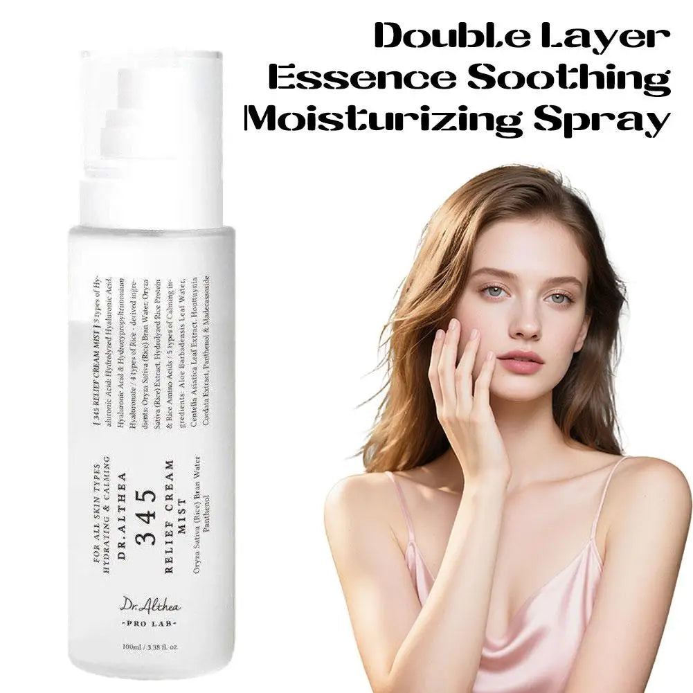 100ML Dr. Althea 345 Relief Cream Mist Moisturizing Spray Double Layer Essence Soothing Hydration Face Refreshing Skin Care