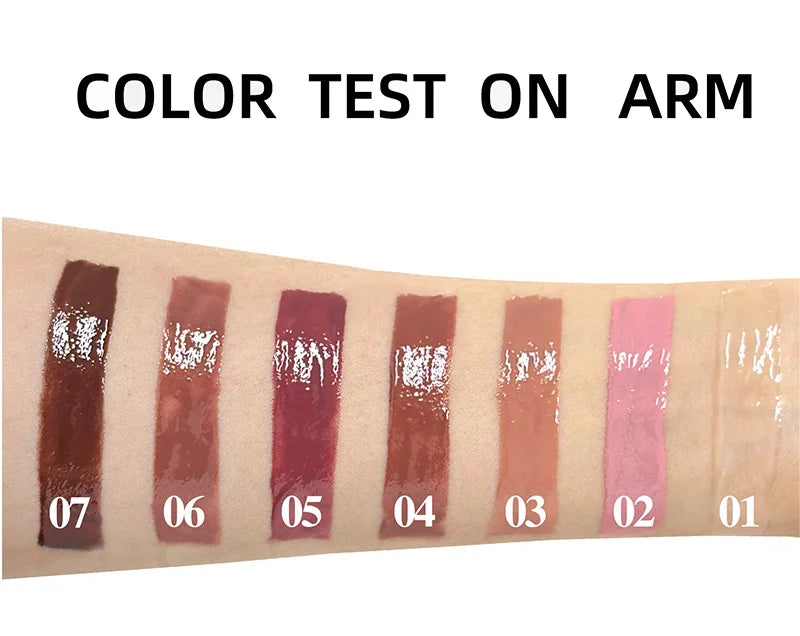 Clear Lip Gloss Makeup Hydrating Pearlescent Glitter Plumping Moisturizing Natural Pink Lip Glaze Reduce Lip Wrinkles Lips Care