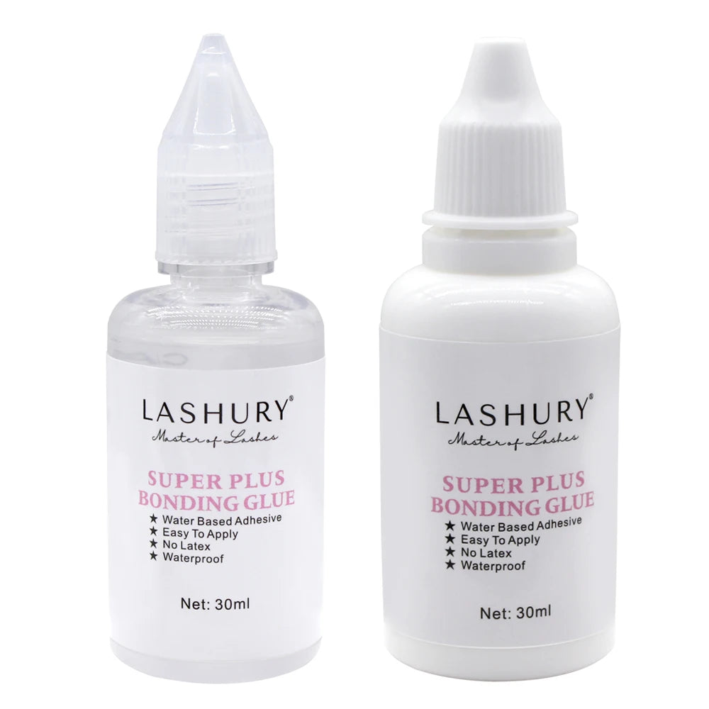 Lashury Black White Glue Remover Kit Anti Allergic Waterproof Hair Eyelashes Extension Bonding Glue Strong Powerful Long Lasting