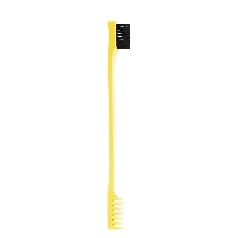 Beauty Edge Brush Comb Vendor Double Sided 3 In 1 Edge Control Brush for Baby Hair Salon Hair Comb Brushes Beauty Tools