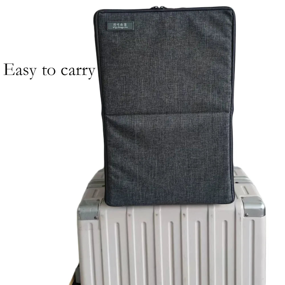 Wig Storage Box For Toupee Closure Frontal Hand Carry Wig Bag With Head And Stand Wig Packaging Box Grey