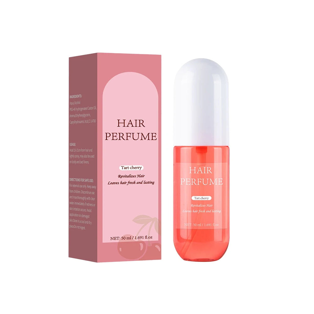50ML Tart Cherry Body Mist For Women Freshen Hair Body & Pillows Deodorant Spray Parfum Long-Lasting Fragrance Body Spray