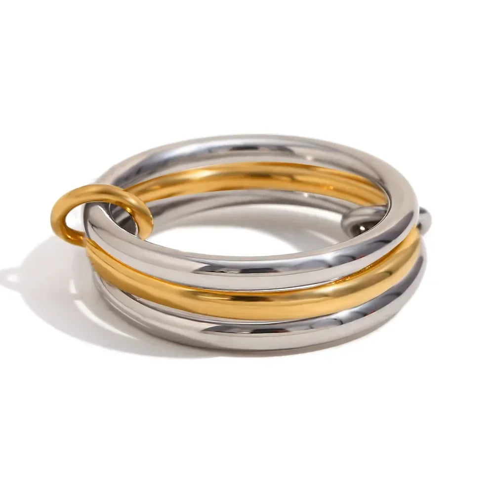Elegant Minimalist Stackable Rings for Women Stainless Steel Perfect for Daily Commute, and Special Occasions, Everyday Rings
