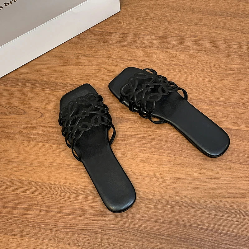 Women's Sandals Summer Slipper Ladies Slides Sandals Fashion Design Beach Flip Flops Flat Shoes Shoes for Women Slippers Zapatos
