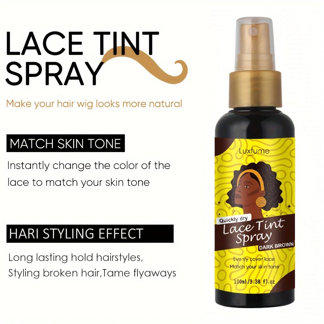 Lace Tint Spray For Wigs,Natural Root Touch Up Hair Spray,Long Lasting Lace Melt Spray,Matches The Skin Colour,Natural Looking
