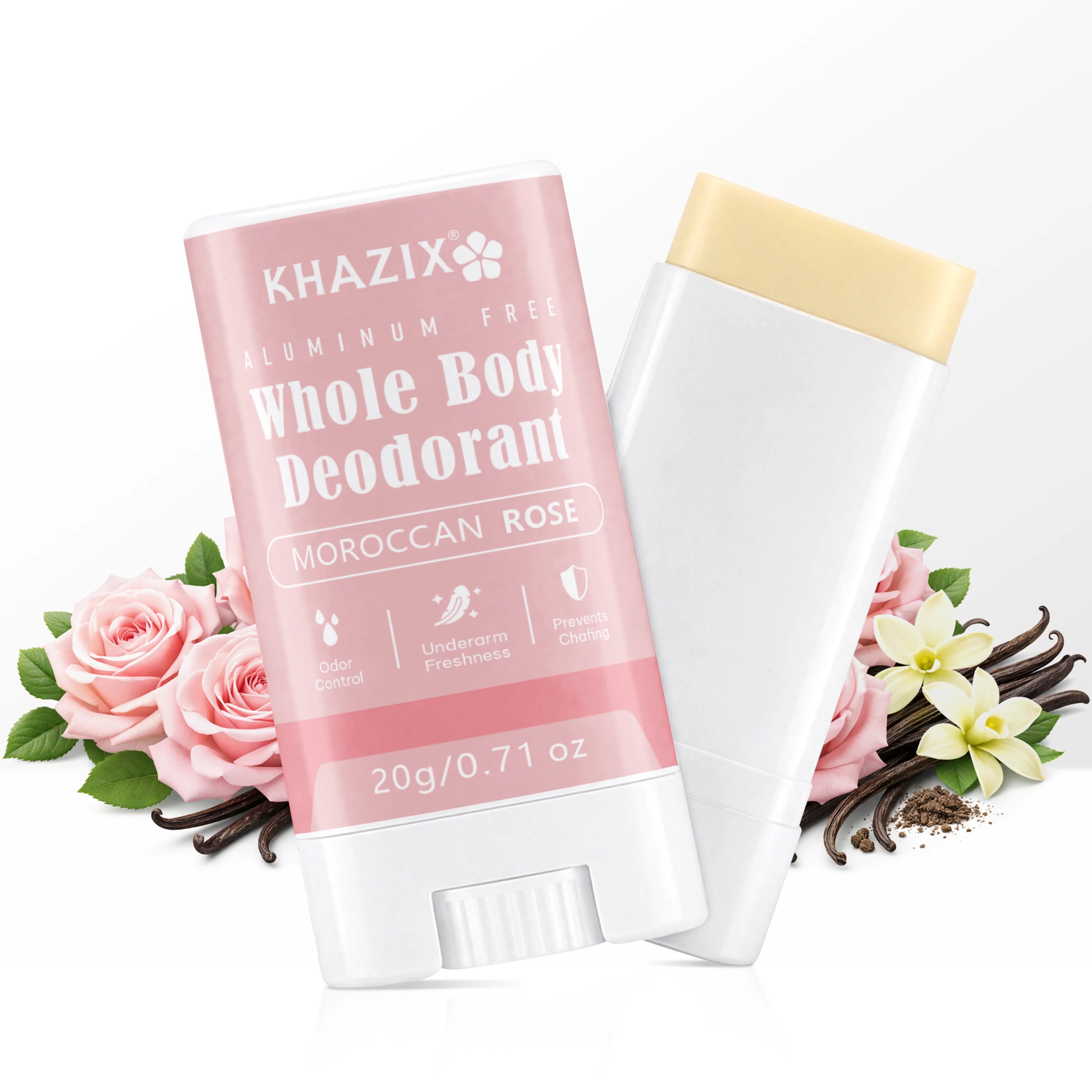 Floral Fragrance|Soft Rose Water & Fresh Cut Peony w/Pink Sea Salt & Sweet Notes, Body Odor Friendly, Long-Lasting Freshness.