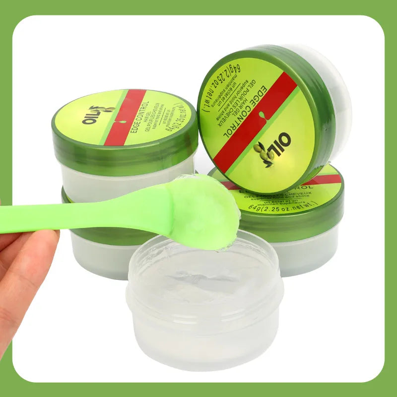 Olive Oil Edge Control Gel Lay Your Edges Down Hair Gel Smoothing Natural Curly Hair Edges Control Gel Silky Smooth Edges Pomade