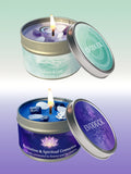 Scented Candles-3oz,Lavender&Chamomile Aroma with Healing Crystals, Great for Holiday Gifting Christmas/Halloween & Home Decor