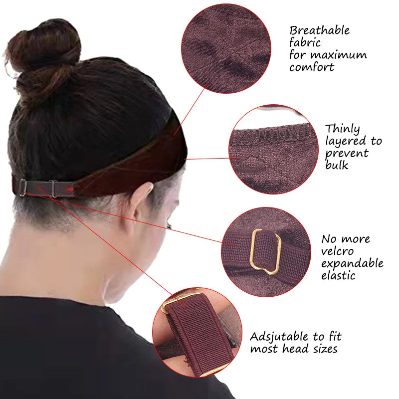 Silicon Wig Band Elastic Wig Grip Brown Transparent Black Headband For Fix Wigs Beige Hair Band Without Gel Or Glue Non Slip