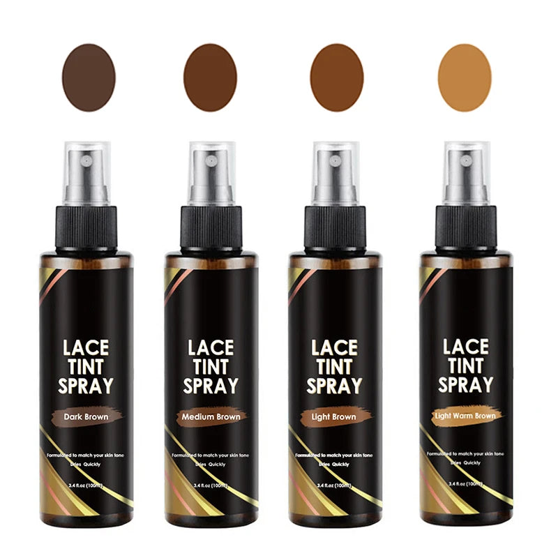 Lace Tint Spray For Wig Seamless Finish 100Ml Lace Tint Melting Mousse For Invisible Hairlines Long Lasting Wig Repair Tools