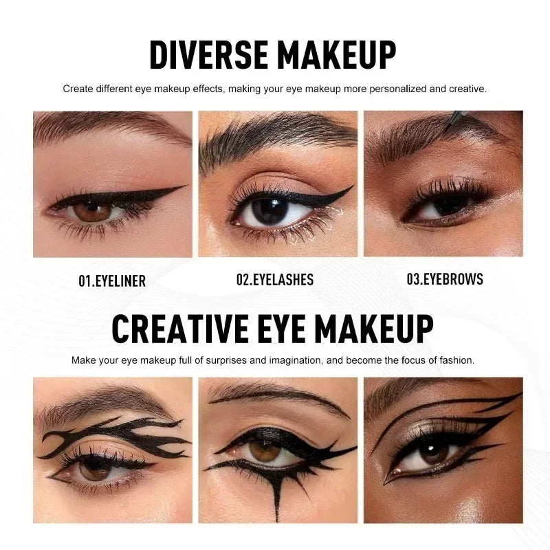 Not Blooming Brown Liquid Eyeliner Easy Wear Quick Drying Waterproof Long-lasting Smooth Ultra-fine Eyeliner Makeup Tools