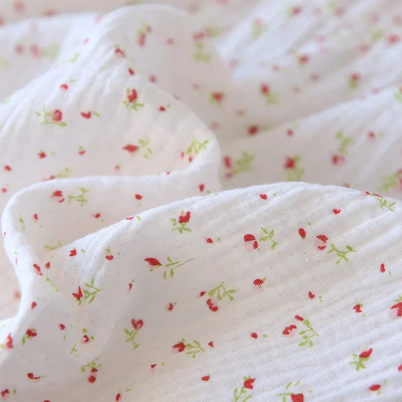 Summer Cotton Dresses Women 100% Crepe Nightgowns Ladies Gauze Comfortable Nightdress Suspenders Sleepwear For Women Home Wear