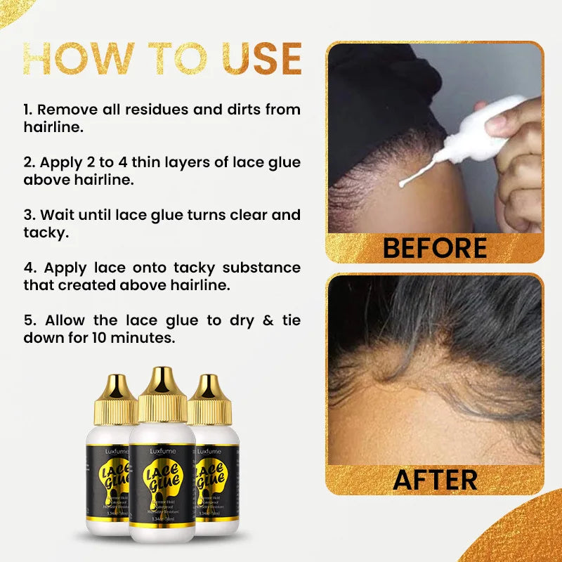 Super lace wig adhesive glue hair wax stick waterproof strong and long lasting for human wig hair extensions for lace front wigs