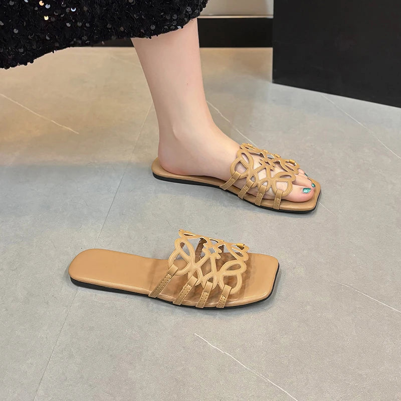 Women's Sandals Summer Slipper Ladies Slides Sandals Fashion Design Beach Flip Flops Flat Shoes Shoes for Women Slippers Zapatos