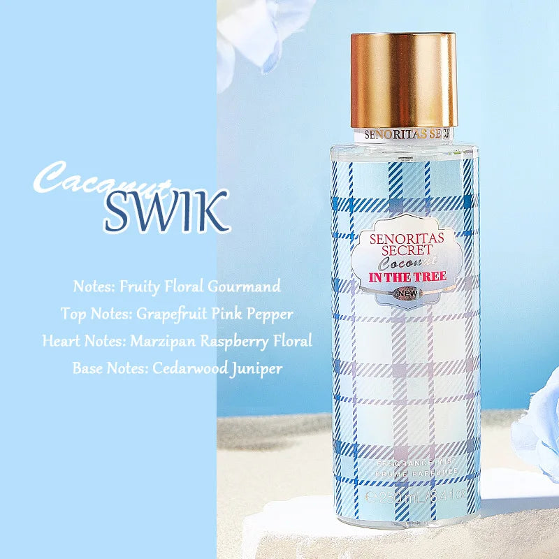 Original Perfume Vanilla Flower Fruit 250ml Fragrance Mist Scent Light Long Lasting Fragrance Women's Perfume Charming Gift