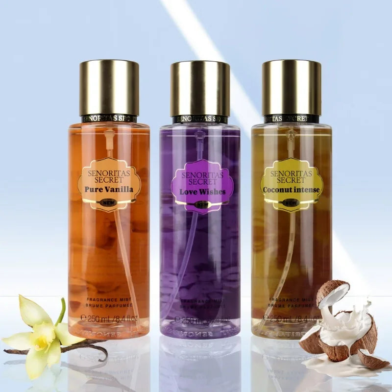 Original Perfume Vanilla Flower Fruit 250ml Fragrance Mist Scent Light Long Lasting Fragrance Women's Perfume Charming Gift