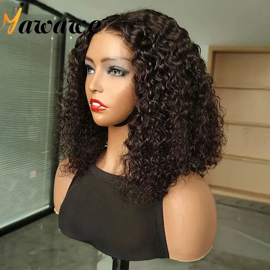 YAWAWE Glueless Wig Prebleached Knots Real Scalp Preplucked hairline Ready To Wear Go Wigs Precut Lace Water Wave Glueless Wigs