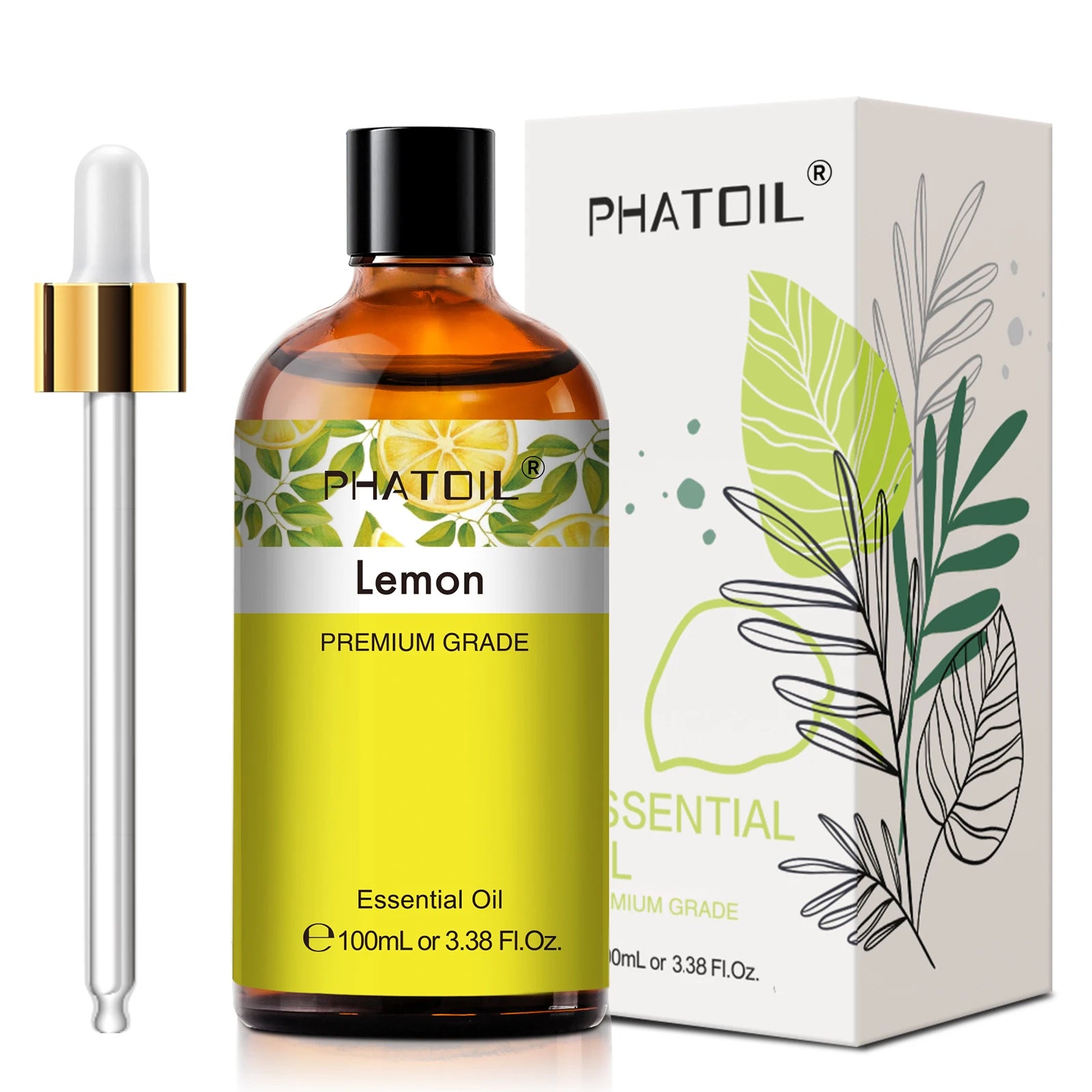 PHATOIL Aromatherapy Essential Oil For Skin Care,Diffuser,Massage & Candle Making-100ml Lavender Cinnamon Eucalyptus Aroma Oils