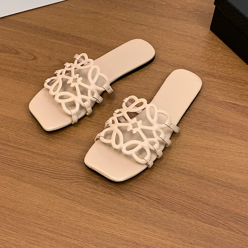 Women's Sandals Summer Slipper Ladies Slides Sandals Fashion Design Beach Flip Flops Flat Shoes Shoes for Women Slippers Zapatos
