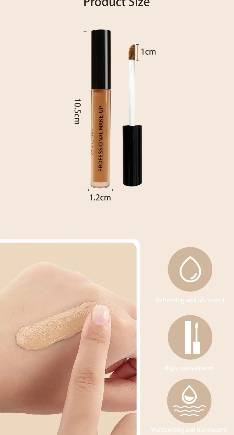 Concealer liquid pen covers and modifies blemishes spots acne marks facial make-up and brightens skin tone
