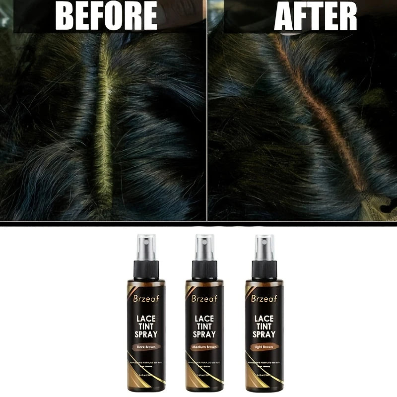 100ml Lace Melting Spray And Lace tint spray For Lace Wigs,Glueless,Natural Finishing Hold Dyed wig care spray for Women & Men