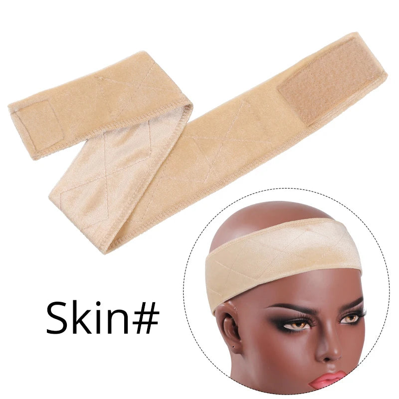 Silicon Wig Band Elastic Wig Grip Brown Transparent Black Headband For Fix Wigs Beige Hair Band Without Gel Or Glue Non Slip