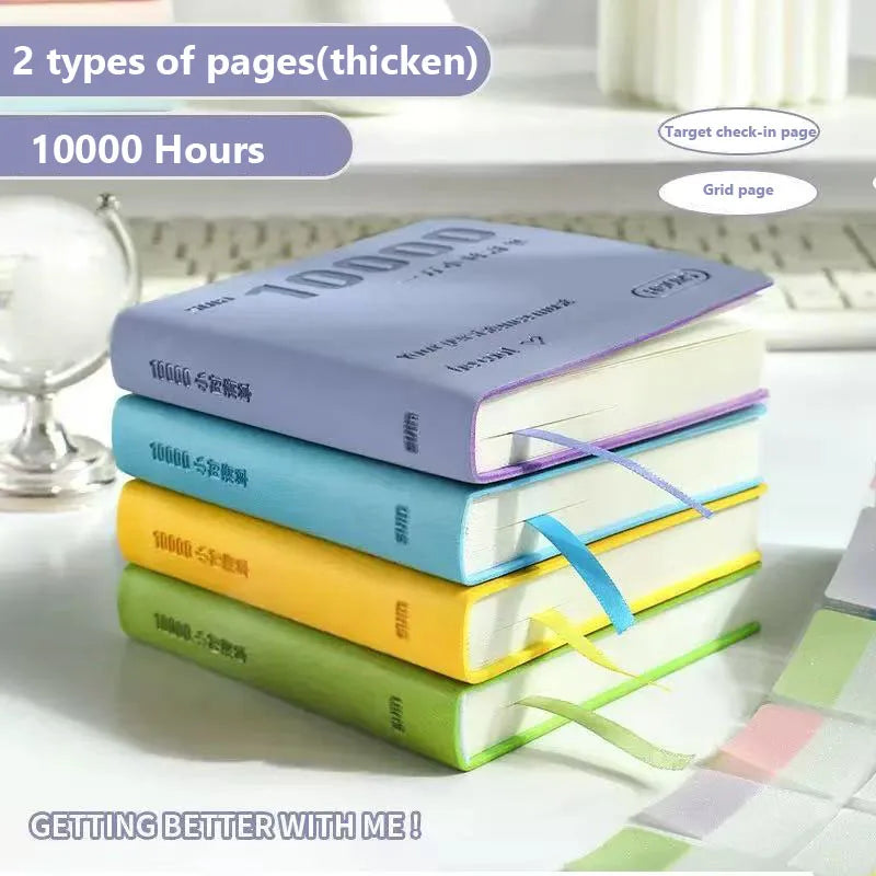 Self-Discipline Checklist Notepad Pocket Diary 10000 Hours Journal Notebooks Note Book Office School Supplies