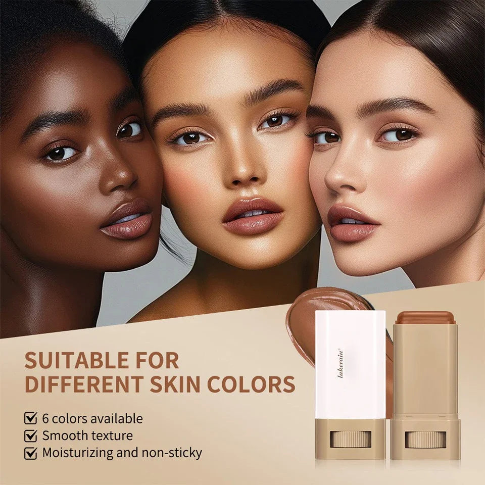 Foundation Stick Balm Skin Bronze Tint Eraser Foundation Stick Smooth Plumper Long-lasting Flawless Makeup Face Beauty Cosmetics