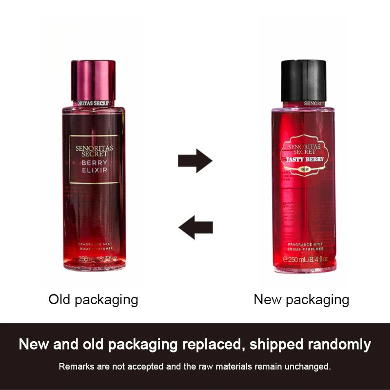 Original Perfume Vanilla Flower Fruit 250ml Fragrance Mist Scent Light Long Lasting Fragrance Women's Perfume Charming Gift