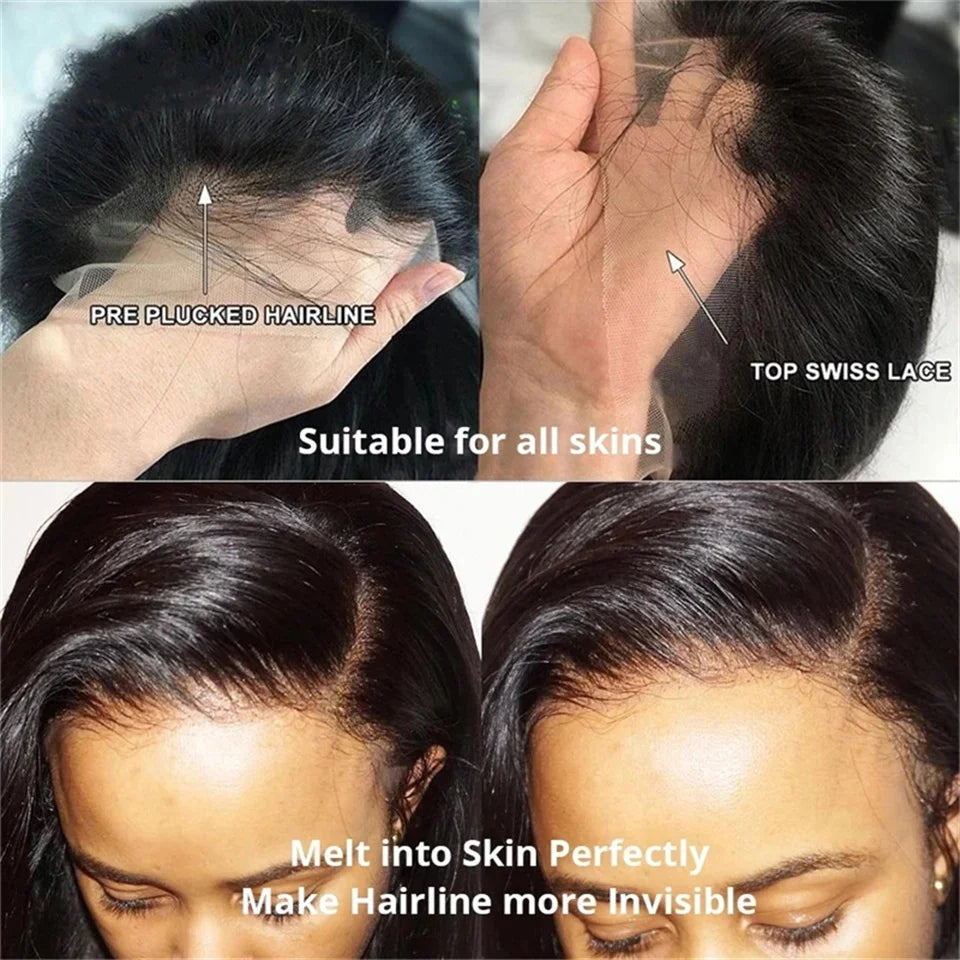 360 Full Lace Frontal Wig Fringe Body Wave Lace Front Wig Human Hair Wigs With Bangs Glueless Brazilian Wigs On Sale Clearance