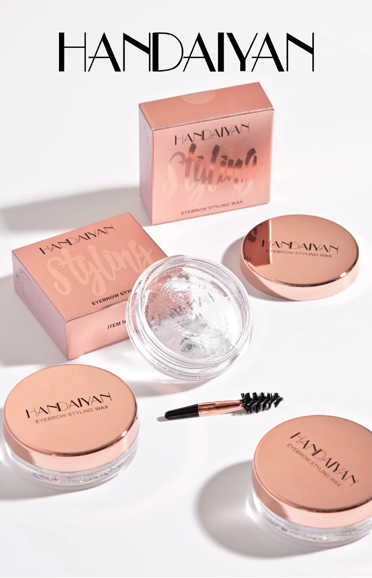 Transparent Pomade Eyebrow Styling Soap Natural Brows Gel Wax Fixer With Brush For Women Eyebrow Cosmetics Make Up Eyebrow Gel