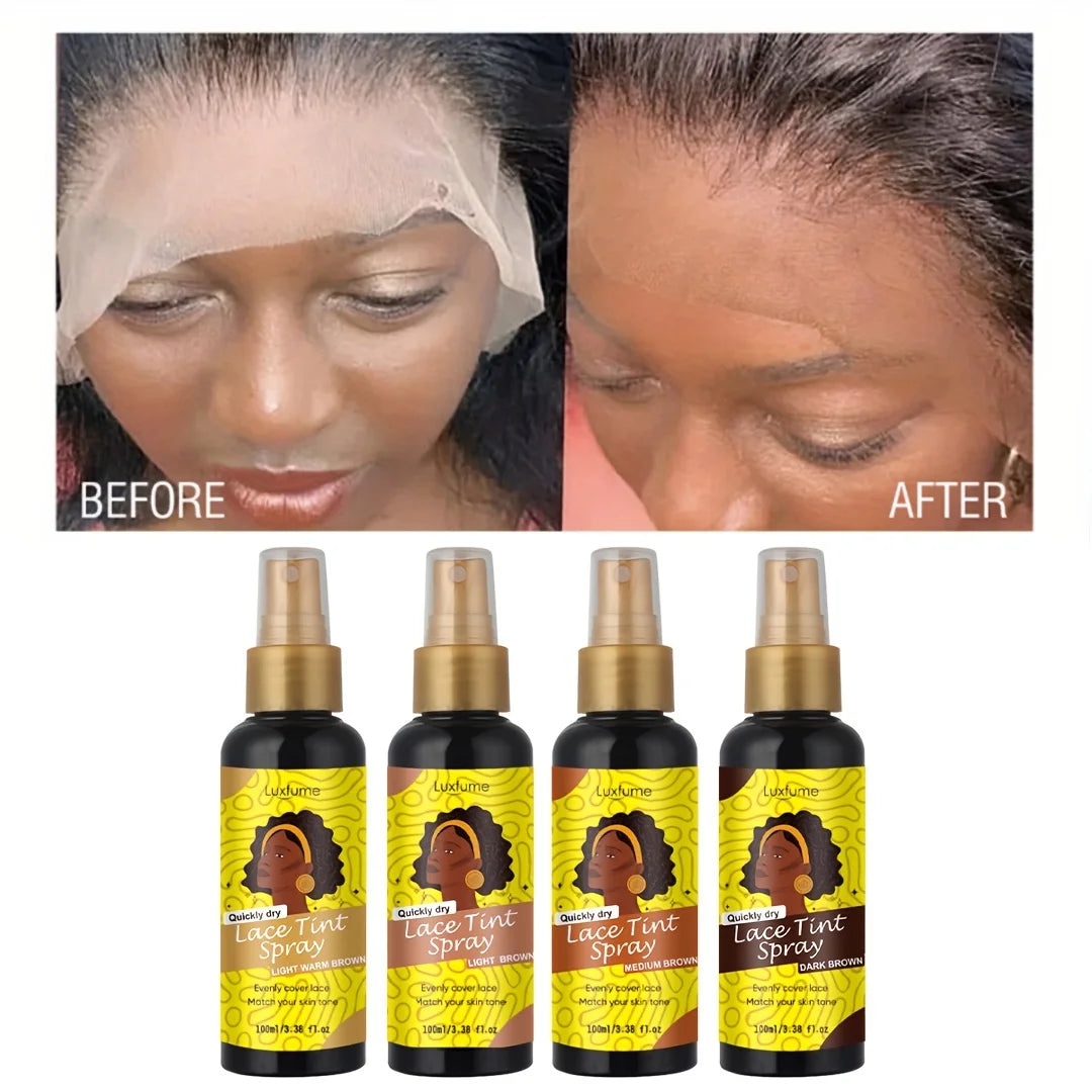 Lace Tint Spray For Wigs,Natural Root Touch Up Hair Spray,Long Lasting Lace Melt Spray,Matches The Skin Colour,Natural Looking